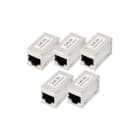 Assmann Electronic - Coupleur modulaire femelle CAT6A, blindé - RJ45 vers RJ45 5 pièces
