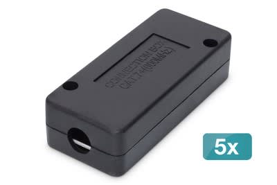 Assmann Electronic - Boîte jonction CAT7 blindée X5, 600 MHz, bandes LSA pour AWG 22-26, 26x35x80mm