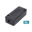 Assmann Electronic - Boîte jonction CAT7 blindée X5, 600 MHz, bandes LSA pour AWG 22-26, 26x35x80mm