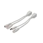 Assmann Electronic - Kit de câbles PoE passifs 1x câble répartiteur PD, 1x câble injecteur PSE, blanc