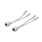 Assmann Electronic - Kit de câbles PoE passifs 1x câble répartiteur PD, 1x câble injecteur PSE, blanc