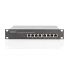 Assmann Electronic - Switch PoE Gigabit Ethernet 8 ports PoE, 10 pouces, 80 W PoE budget