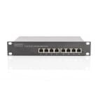 Assmann Electronic - Switch PoE Gigabit Ethernet L2 géré 8 ports PoE, 10" 80W PoE budget