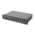 Assmann Electronic - Switch PoE Gigabit Ethernet L2 géré 8 ports PoE, 10" 80W PoE budget
