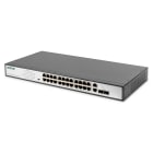 Assmann Electronic - Fast Ethernet PoE Switch 24-port PoE + 2 Combo, 390W PoE budget