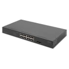 Assmann Electronic - Commutateur réseau 19" 16 ports, 2 ports SFP Gigabit PoE non administrable