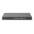 Assmann Electronic - Commutateur réseau 19" 24 ports, 2 ports SFP Gigabit PoE non administrable