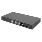 Assmann Electronic - Commutateur réseau 19" 24 ports, 2 ports SFP Gigabit PoE non administrable