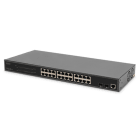 Assmann Electronic - Commutateur Gigabit Ethernet L2 géré 24 ports avec injecteur PoE, 2 ports SFP