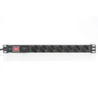 Assmann Electronic - Multiprise X7, 1U interrupteur, alumninium, 7x 16A, 250VAC 50/60Hz