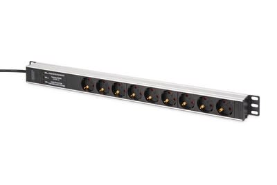 Assmann Electronic - PDU en aluminium, montable en rack, filtre de fréquence, 2m 16A 3600W 230VAC