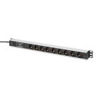 Assmann Electronic - PDU en aluminium, montable en rack, filtre de fréquence, 2m 16A 3600W 230VAC