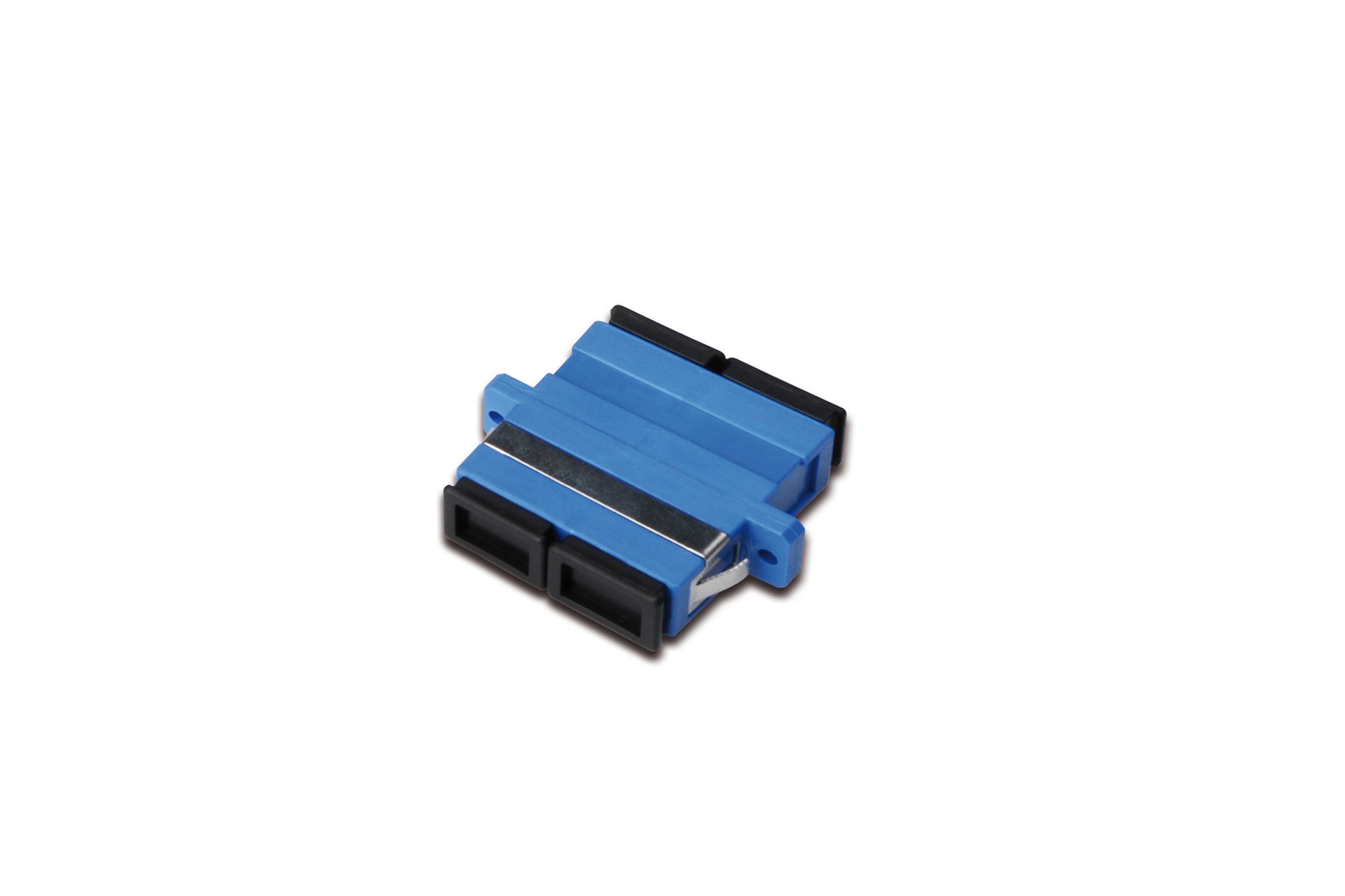 Assmann Electronic - Coupleur FO, duplex, SC à SC, OS2, bleu, douille céramique, boîtier plastic, vis