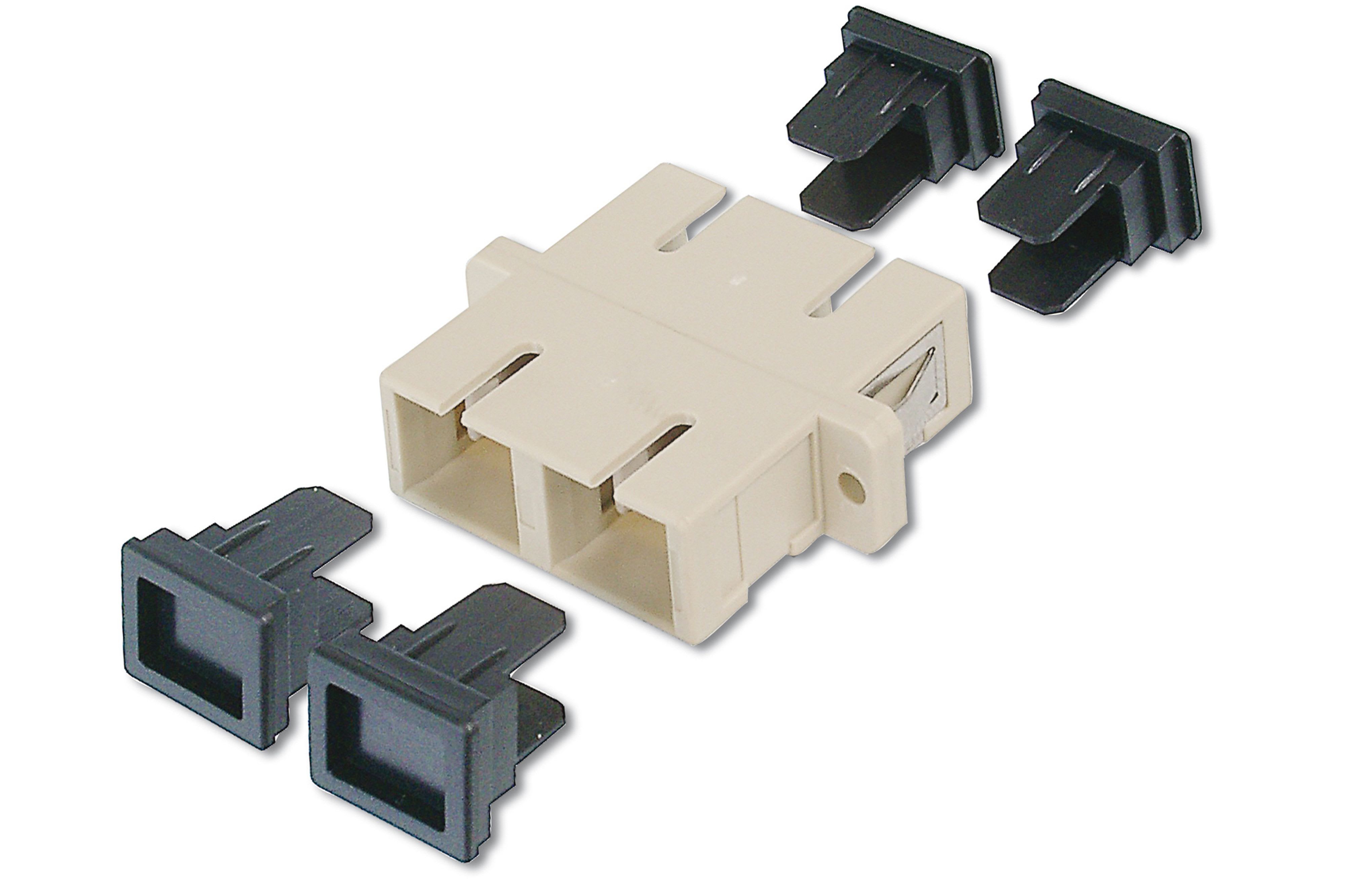 Assmann Electronic - Coupleur FO duplex SC à SC MM OM2 gris céramique boîtier en plastique vis