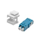 Assmann Electronic - Coupleur FO Dx LC, SM, pour panneau Keystone OS2, bleu, cadre Keystone inclus