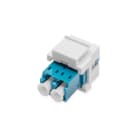 Assmann Electronic - Coupleur FO Dx LC, SM, pour panneau Keystone OS2, bleu, cadre Keystone inclus