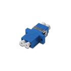 Assmann Electronic - Coupleur FO, Dx, LC à LC, SM, bleu, OS2 douille céramique, boîtier plastic, vis