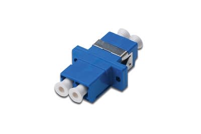 Assmann Electronic - Coupleur FO Duplex LC sur LC SM OS2 bleu douille en céramique, vis incluses