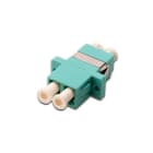 Assmann Electronic - Coupleur FO duplex LC sur LC MM OM3 Aqua douille en céramique, vis incluses