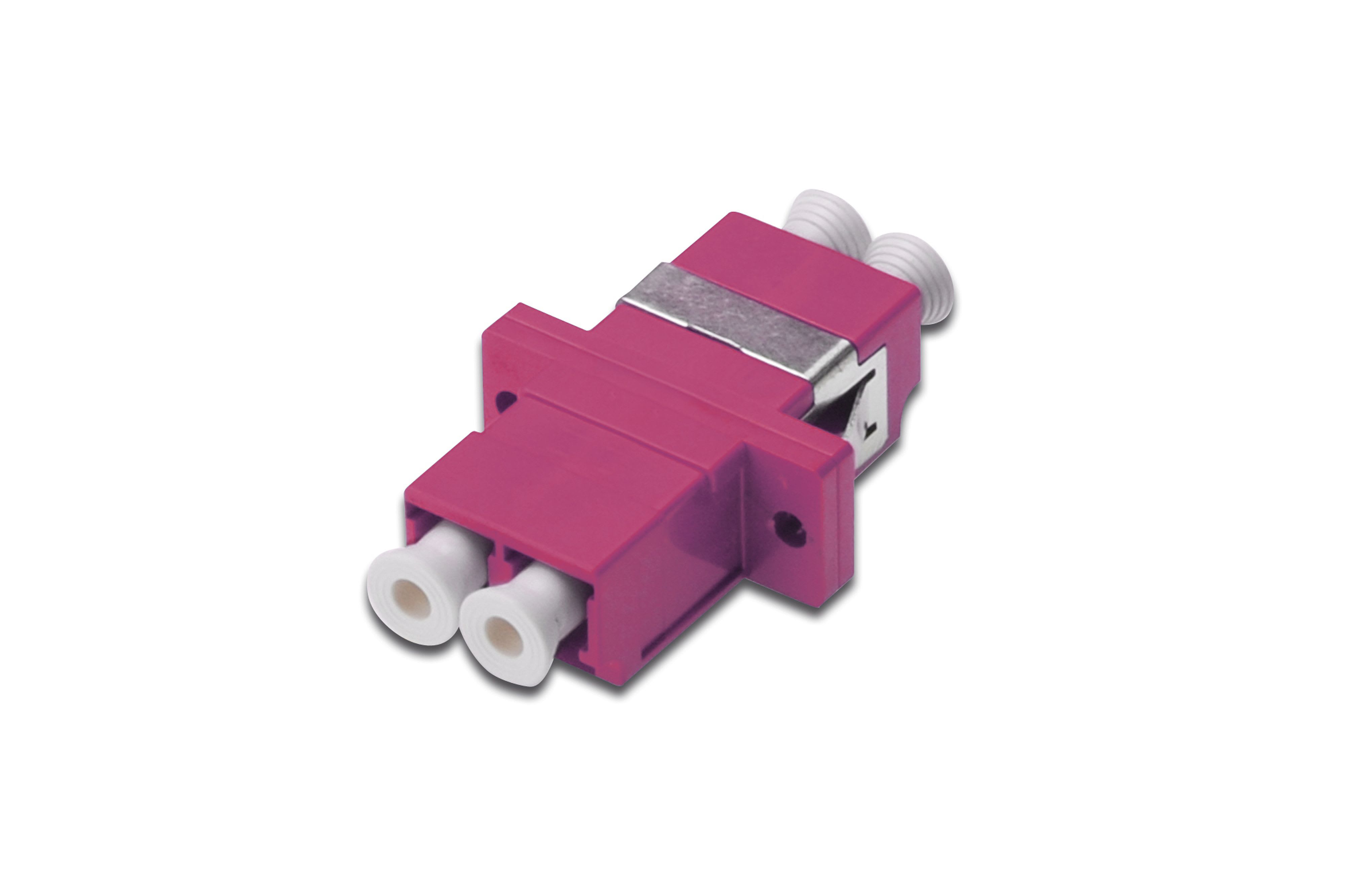 Assmann Electronic - Coupleur FO duplex LC à LC MM violet OM4 céramique boîtier plastique vis