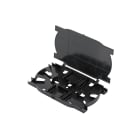 Assmann Electronic - Cassette 24 épissures noir avec couvercle à charnière