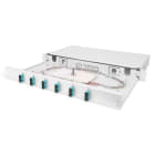 Assmann Electronic - FO splice box, 1U, equipped, 6x SC DX, OM3 incl. splice cassette, ouge pigtai