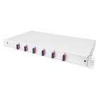 Assmann Electronic - Boîte d'épissure FO 1U équipée 6 SC DX OM4 pigtails couleur raccords inclus