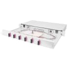 Assmann Electronic - Boîte d'épissure FO 1U équipée 6 SC DX OM4 pigtails couleur raccords inclus