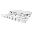 Assmann Electronic - Boîte d'épissure FO 1U équipée, 6x SC DX, OS2 pigtails colorés, raccords inclus