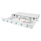 Assmann Electronic - Boîte d'épissure FO 1U équipée 6xLC DX OM3 pigtails colorés raccords