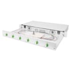 Assmann Electronic - Boîte d'épissure FO 1U équipée 6xLC DX OS2 APC pigtails de couleur raccords