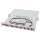 Assmann Electronic - Boîte d'épissure FO 1U équipée 24xLC DX OM4 pigtails colorés raccords
