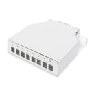 Assmann Electronic - Boîtier FO rail DIN 8xLC/DX gris