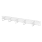 Assmann Electronic - Panneau de rangement de câbles 40x60mm 1U 5xanneaux gris