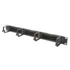 Assmann Electronic - Panneau rangement câbles 1U brosses 4xporte-câbles alu. 44x60mm noir