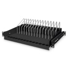 Assmann Electronic - Tablette rangement tablette/notebook/smartphone 175x483x340mm noir