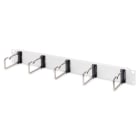 Assmann Electronic - Panneau passe-câbles 1U 5xanneaux en acier 40 x 75 mm gris