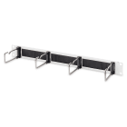 Assmann Electronic - Panneau 1U avec passe-câble à brosse 4xanneaux en acier 40x75 mm gris