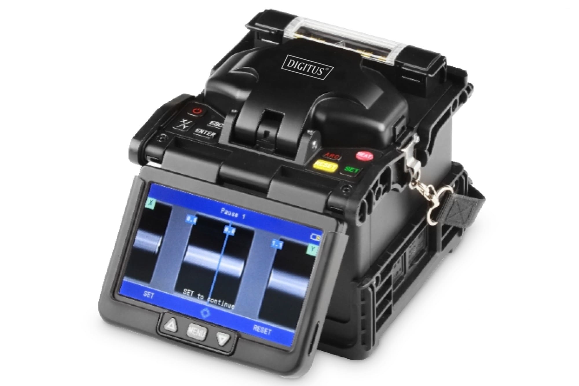 Assmann Electronic - Soudeuse à fibre optique pour SM, MM, 6 moteurs Inclut un coupe-fibre optique, s