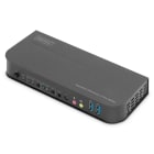 Assmann Electronic - Commutateur KVM, 2x1 ports DP, sortie DP/HDMI, USB 4Kx2K@60 Hz