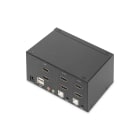 Assmann Electronic - Commutateur KVM 2 ports Double affichage HDMI pour bureau