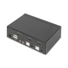 Assmann Electronic - Commutateur KVM HDMI pour bureau, 2 ports, Simple affichage, 4K, HDMI®