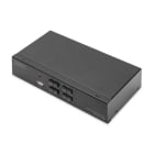 Assmann Electronic - Commutateur KVM 4x1 DP,DP Out,USB 4xDP+4xUSB+4 haut-parleurs+4 micros