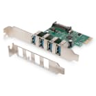 Assmann Electronic - Carte PCI Express USB 3.0, 4 ports A/F externes, VL805 chipset