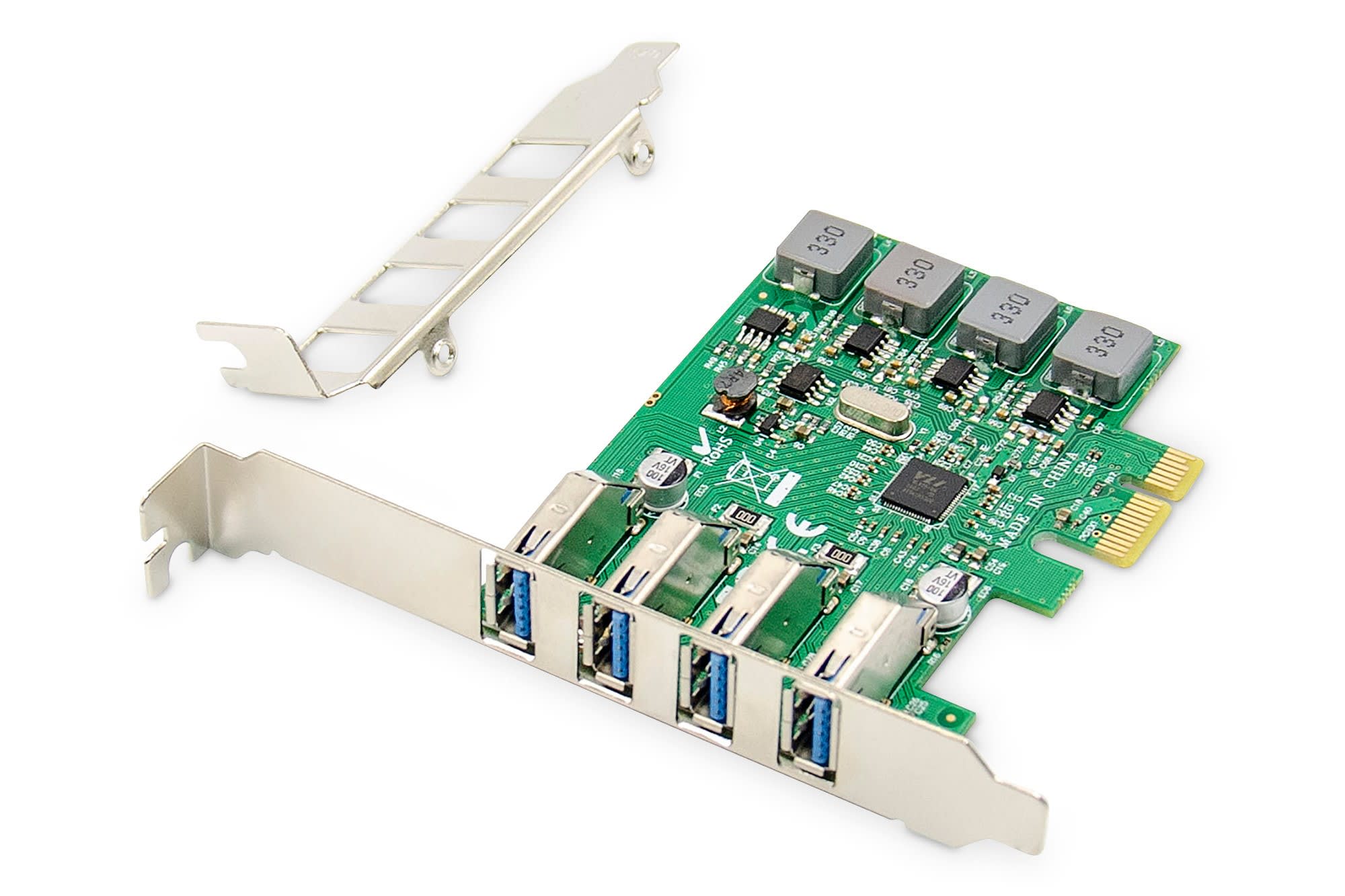 Assmann Electronic - USB PCI Express Add-On card USB3.0, 4 ports A-F, chipset: VL805, auto-alimentat