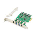 Assmann Electronic - Carte PCI Express Add-OnUSB 3.0, 4 ports A/F, chipset : VL805, auto-alimentation