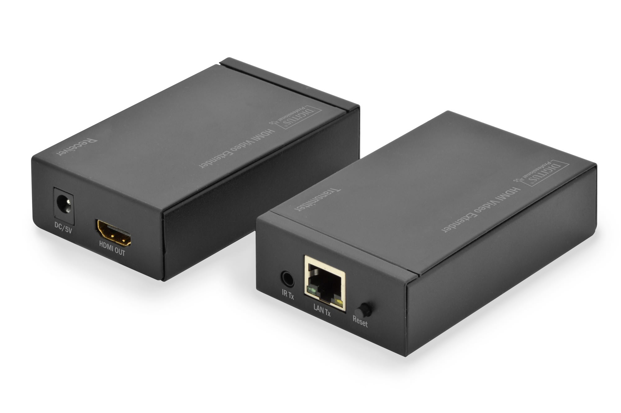 Assmann Electronic - Kit extension HDMI IR, IP via RJ45 CAT5-5e-6 120m alimentation externe