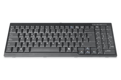 Assmann Electronic - Clavier pour consoles TFT noir, câble, version espagnole