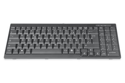 Assmann Electronic - Clavier pour consoles TFT noir, câble, version française
