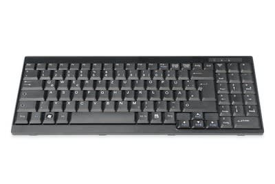 Assmann Electronic - Clavier pour consoles TFT noir, câble, version allemande